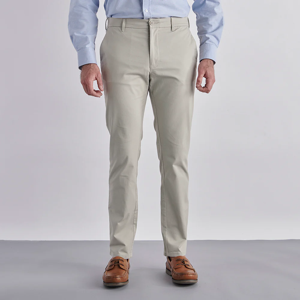 Slim Fit Chinos - Stone - Image 3