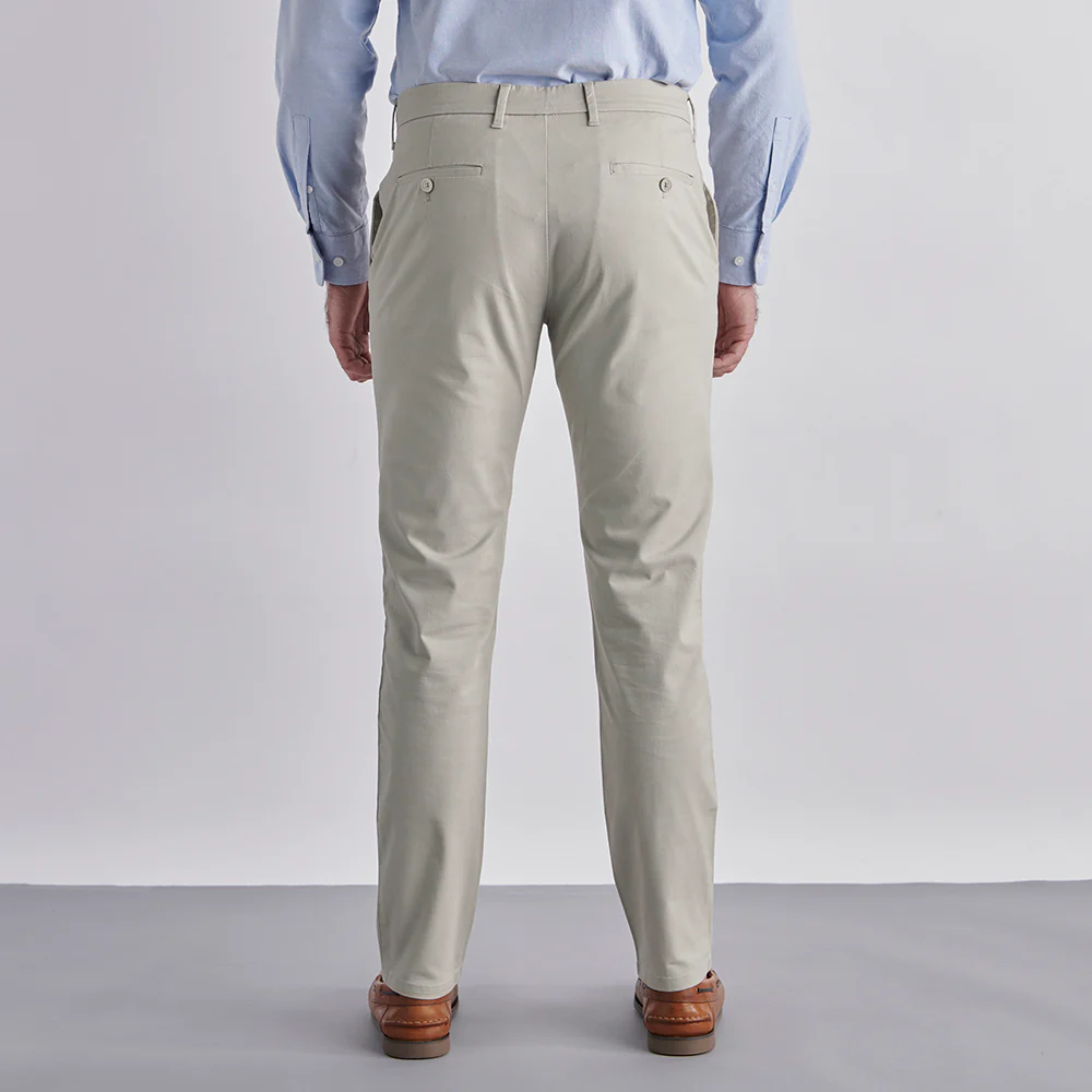 Slim Fit Chinos - Stone - Image 4