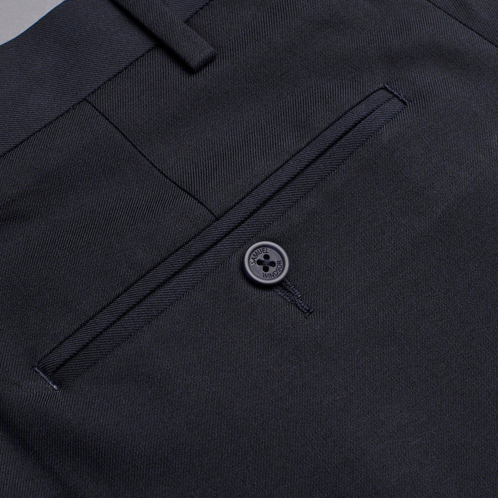 Tailored Trousers - Navy - Image 5