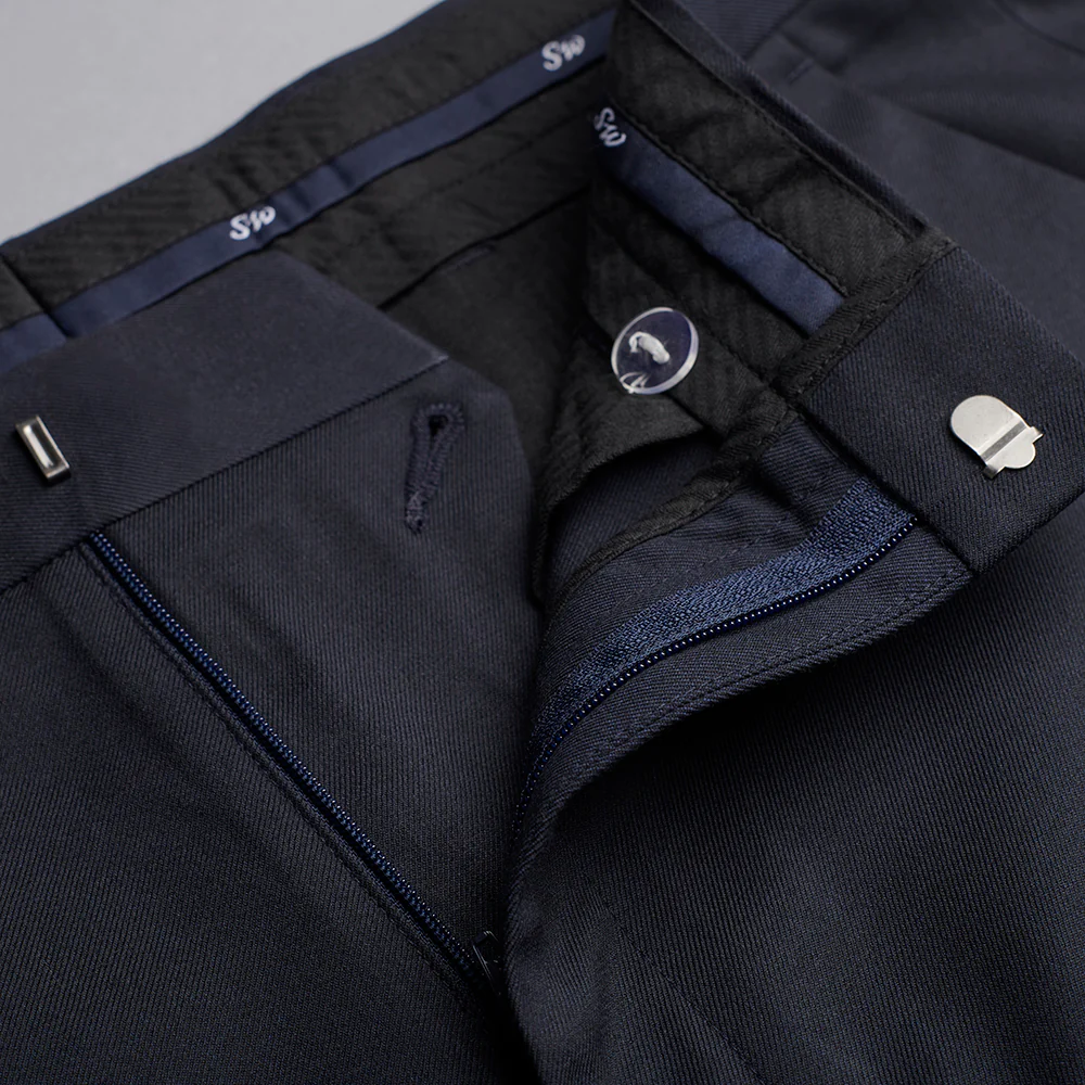 Tailored Trousers - Navy - Image 7