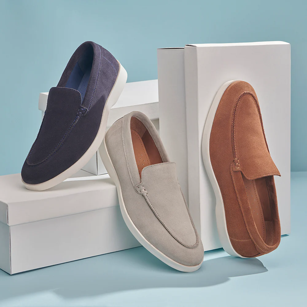 Suede Loafer - Navy - Image 6